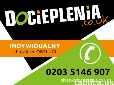 NOWOCZESNE SYSTEMY DOCIEPLEŃ – tylko w DOCIEPLENIA.CO.UK