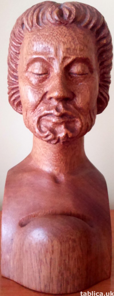 For Sale: Bust from Wood: Old Man - Solid Wood !!!