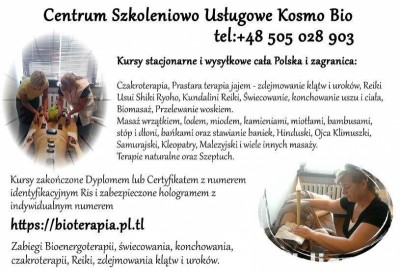 Kurs masażu Prastara Terapia jajem Reiki Świecowania uszu 