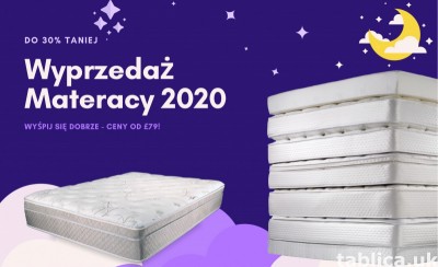 Materace z rabatami do 30% - ceny już od £79!