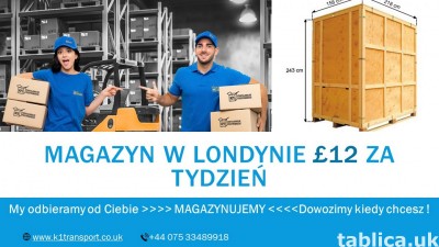 Magazyn, przechowalnia rzeczy w Londynie