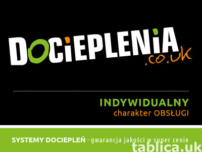 NOWOCZESNE SYSTEMY DOCIEPLEŃ – tylko w DOCIEPLENIA.CO.UK
