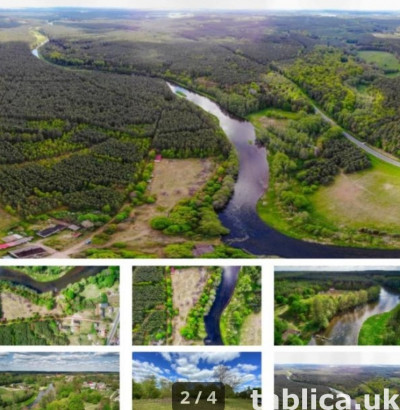 Działka budowlano-uslugowa z linią brzegową rzeki Gwda