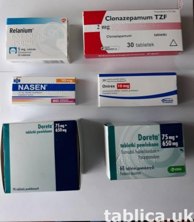 Doreta , Tramal , Xanax , OxyContin , Relanium , Clonazepam