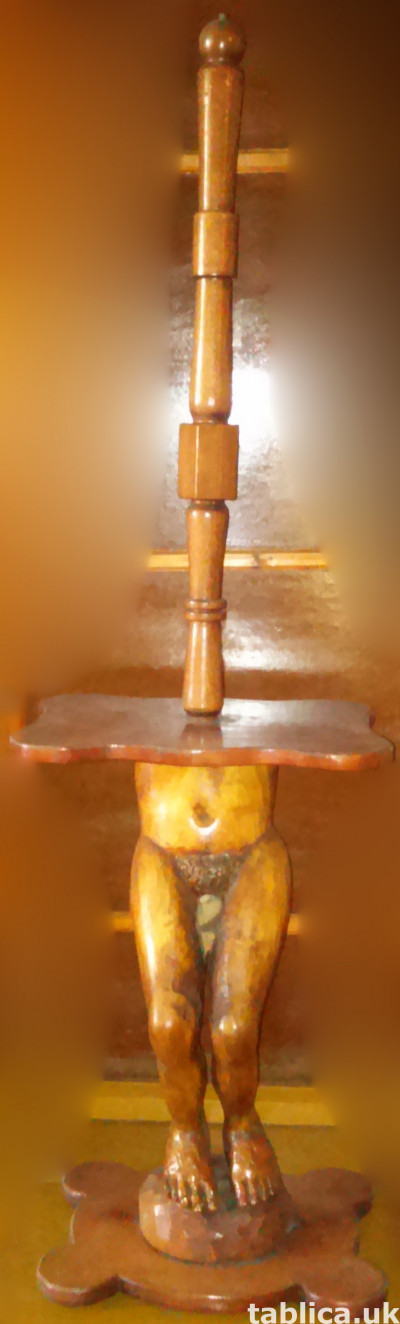 Lamp-Sculpture - Made of Wood !!!