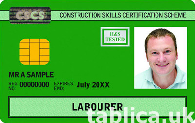 Szkolenie na CSCS CARD ( SSSTS, SMSTS, CPCS, NPORS, NVQ) po 