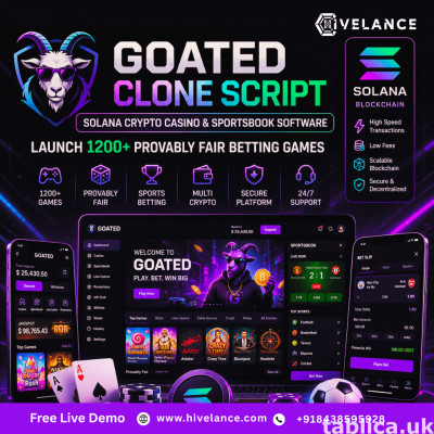 Goated Clone Script – White Label Solana Casino & Sportsbook