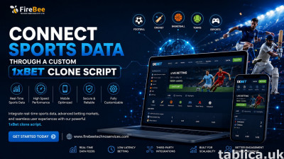 Connect Sports Data Through a Custom 1xBet Clone Script 