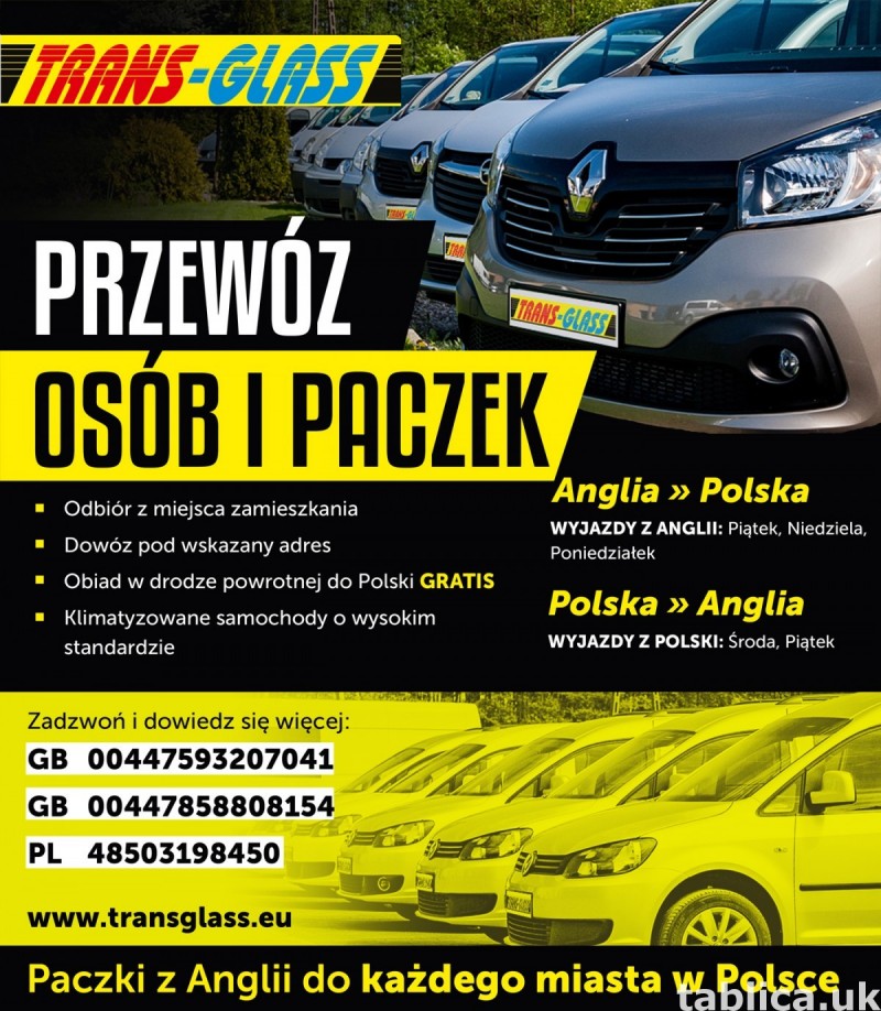 TRANS GLASS PRZEWÓZ OSÓB I PACZEK 0