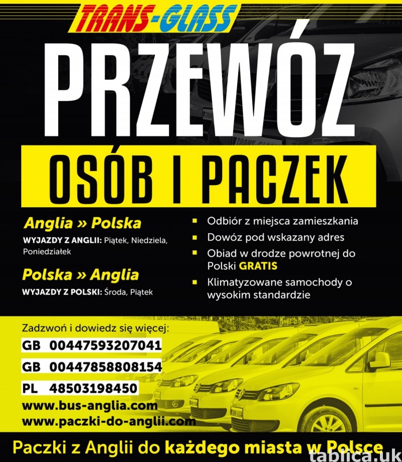 TRANS GLASS PRZEWÓZ OSÓB I PACZEK 1