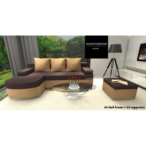 SOFA BED WERSALKA CORNER HELIOS,ANY COLOUR SCHEME, BONELL 2