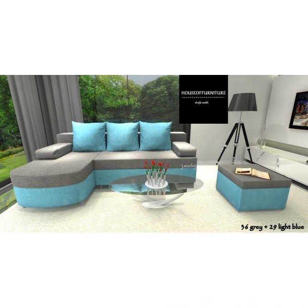 SOFA BED WERSALKA CORNER HELIOS,ANY COLOUR SCHEME, BONELL 7