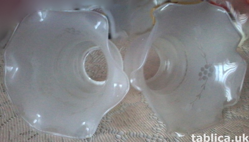 For Sale: 2 Glass Lampshades 0