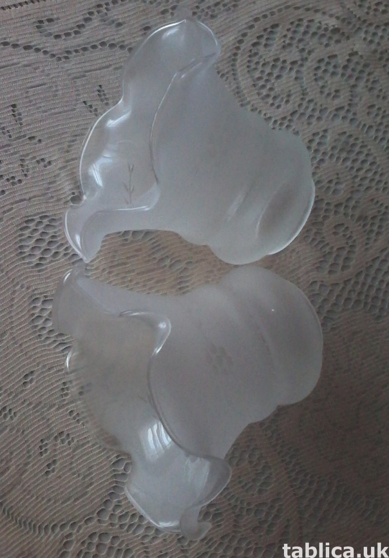 For Sale: 2 Glass Lampshades 1