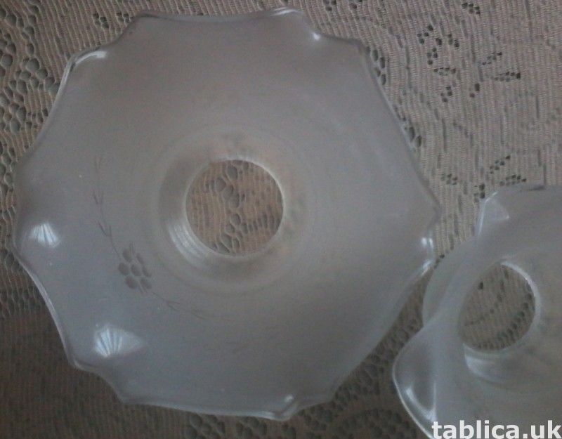 For Sale: 2 Glass Lampshades 3