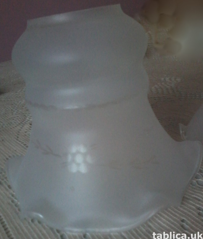 For Sale: 2 Glass Lampshades 5