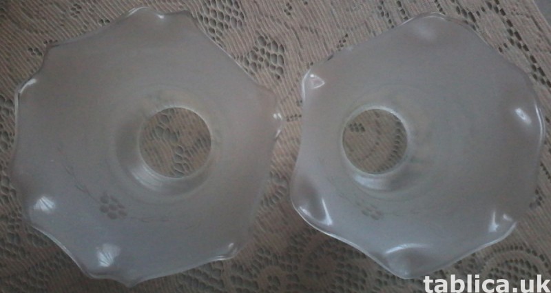 For Sale: 2 Glass Lampshades 7