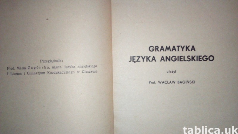 For Sale: E-Book: English Grammar - Wacław Bagiński 1