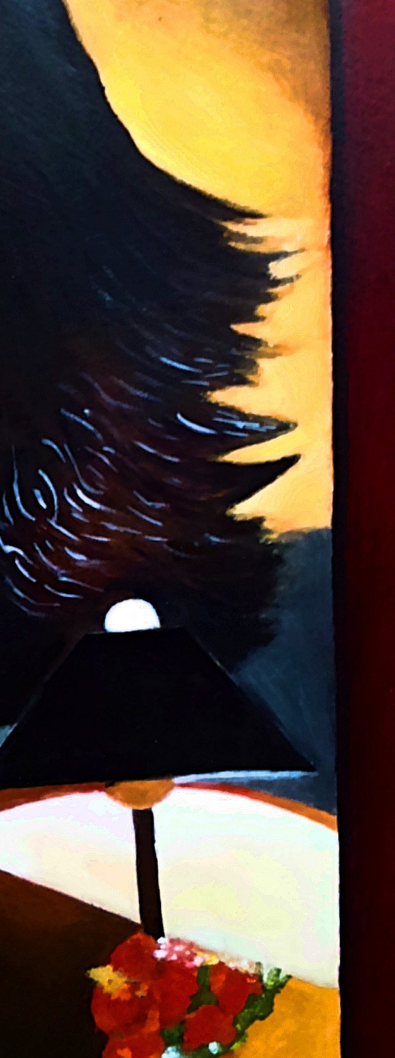 Oil Painting- Woman and Glass -Tamara Ł. - Not Photocopy !!! 3