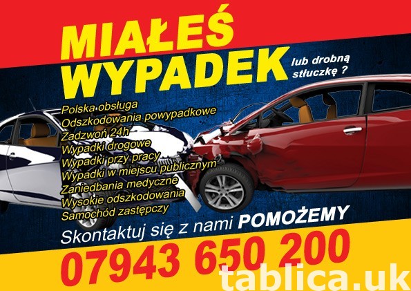 Wypadek drodowy 07943650200 Odszkodowanie 0