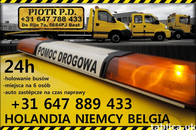 Pomoc Drogowa Holandia Niemcy Belgia 24h 2
