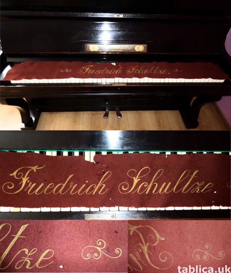 Antique Piano: Fr. Schultze Berlin W. 1827 - 192y WORKS !!! 2