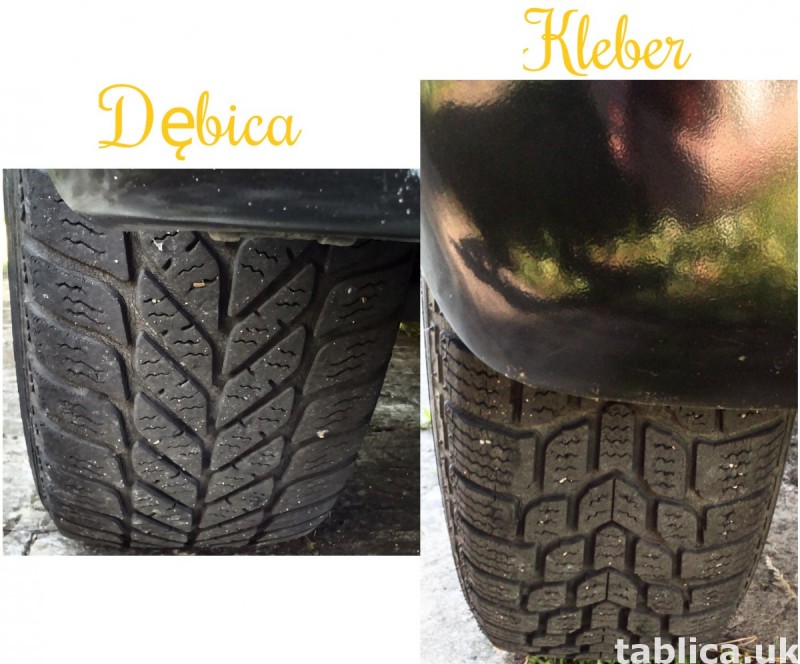 4 Orig. Tires: 2 DĘBICA - Frigo 2 and 2 KLEBER - Krisalp HP 1