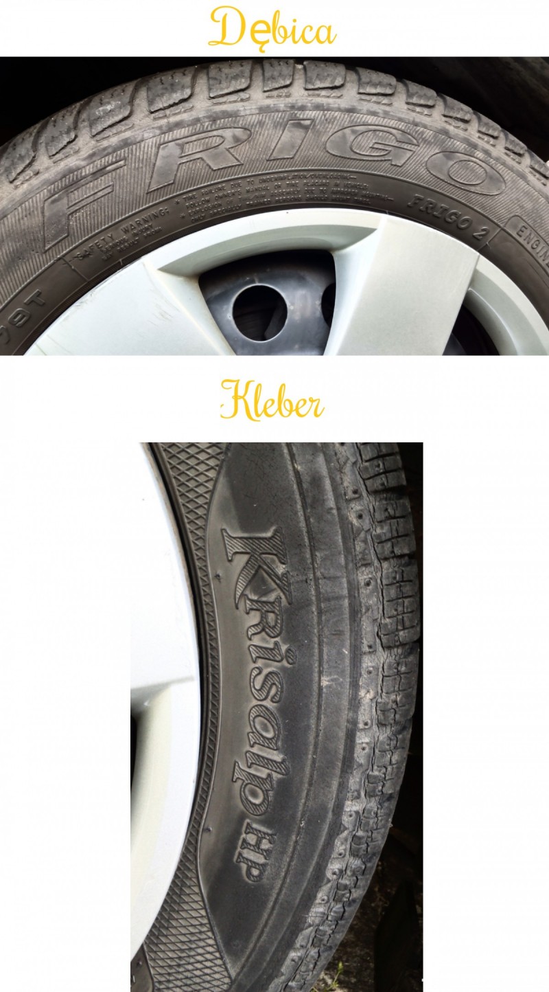 4 Orig. Tires: 2 DĘBICA - Frigo 2 and 2 KLEBER - Krisalp HP 6