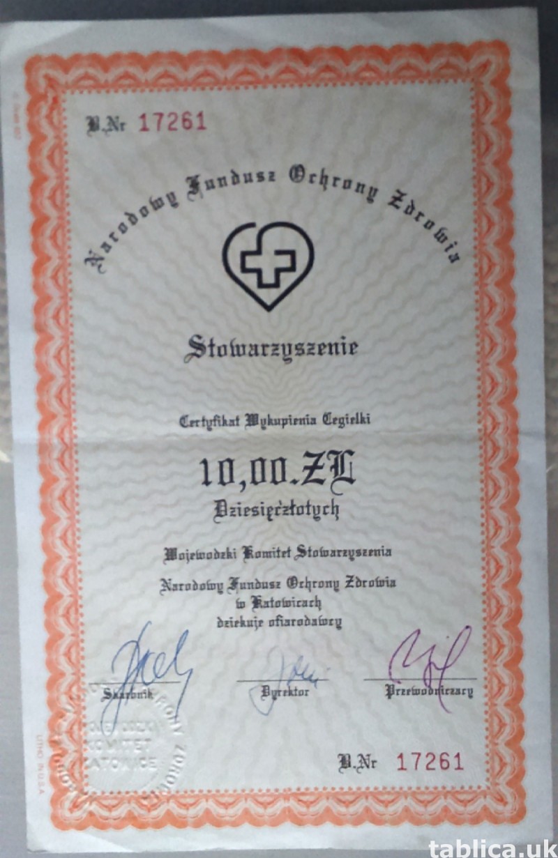 For Sale: 2 Original Brick Certifications 2