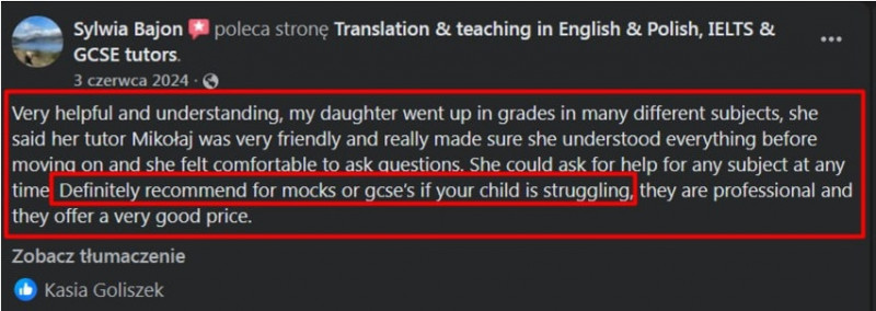 Cheap and Effective Tutoring: English, Polish, Maths etc. 2