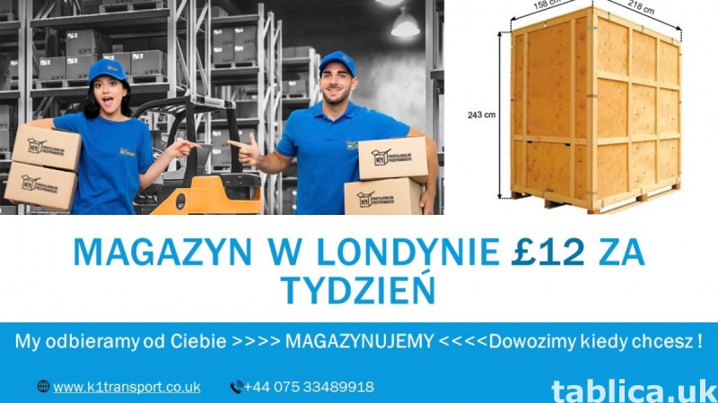 Magazyn, przechowalnia rzeczy w Londynie 0