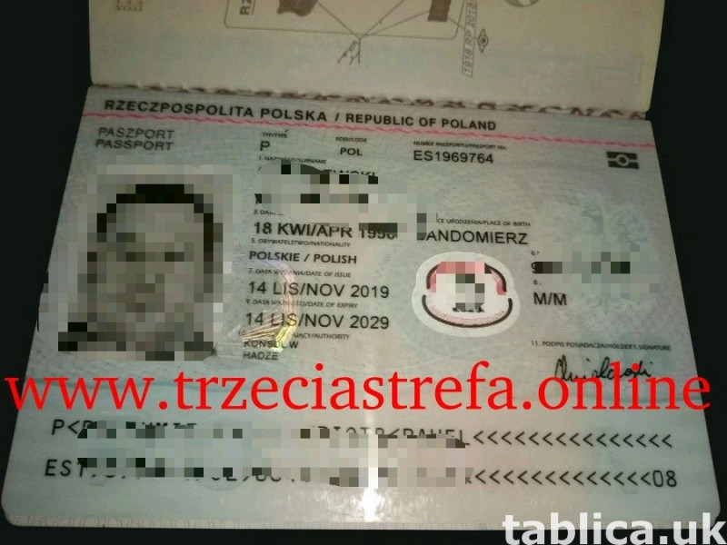 Dokumenty z wpisem - Paszporty, Dowody, Prawa Jazdy 1