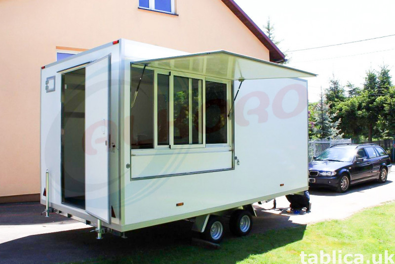 Przyczepa GASTRONOMICZNA | Food Trailer | ALKORO | 4 m 8