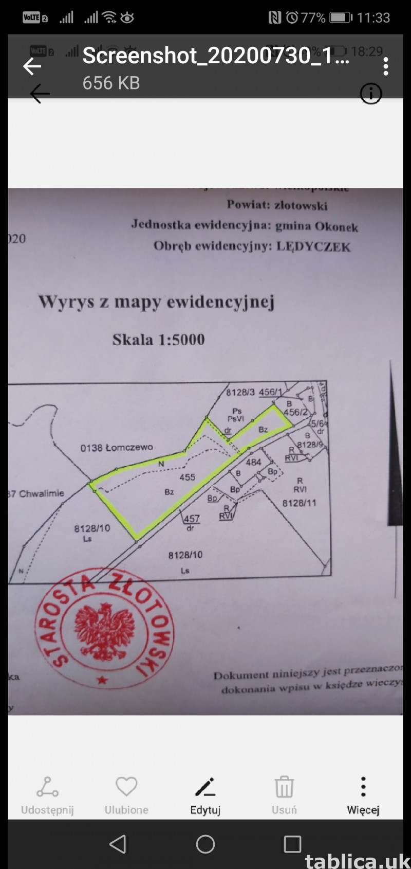 Działka budowlano-uslugowa z linią brzegową rzeki Gwda 3