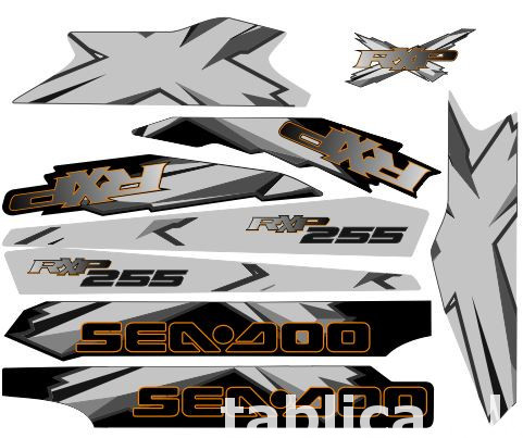 Stickers for water scooter RXP, RXT, Super Jet, VX, FZS and 4