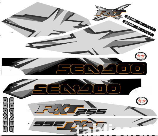 Stickers for water scooter RXP, RXT, Super Jet, VX, FZS and 5