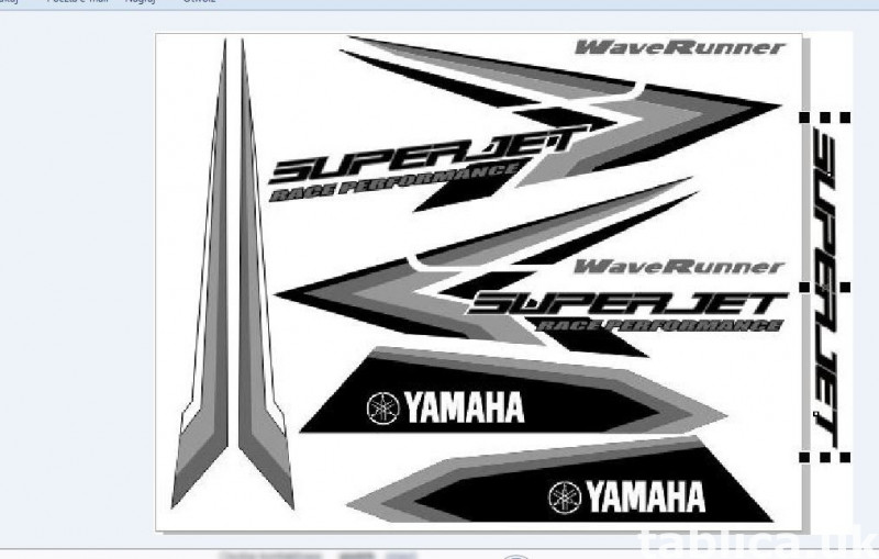 Stickers for water scooter RXP, RXT, Super Jet, VX, FZS and 6