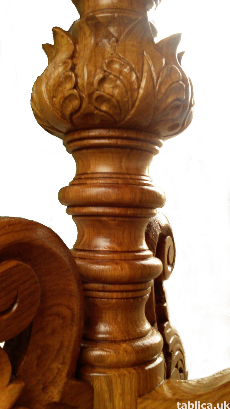 Hand Made Oak Table - Solid Wood NEW! 3