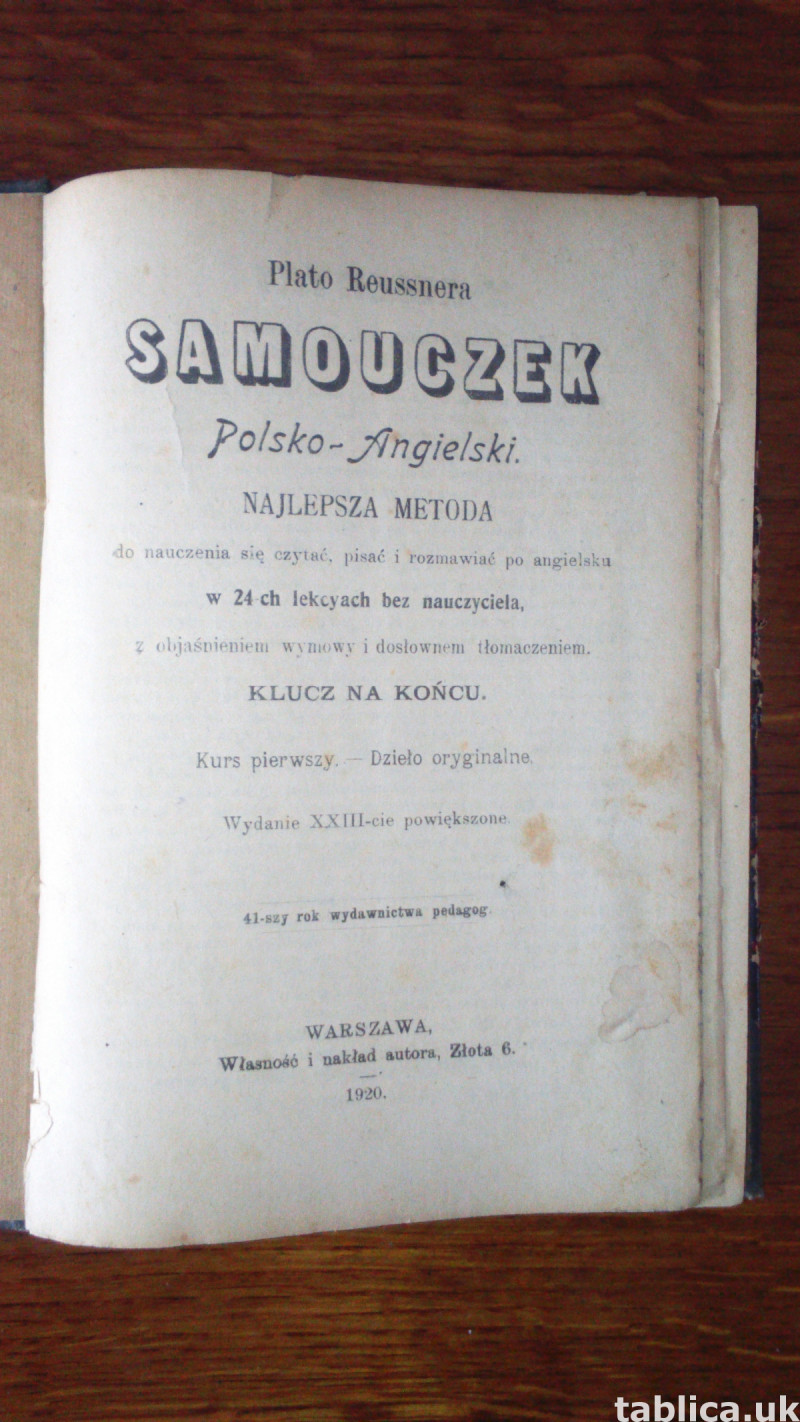 E-book: Polish-English Tutorial - Plato Reussner 1