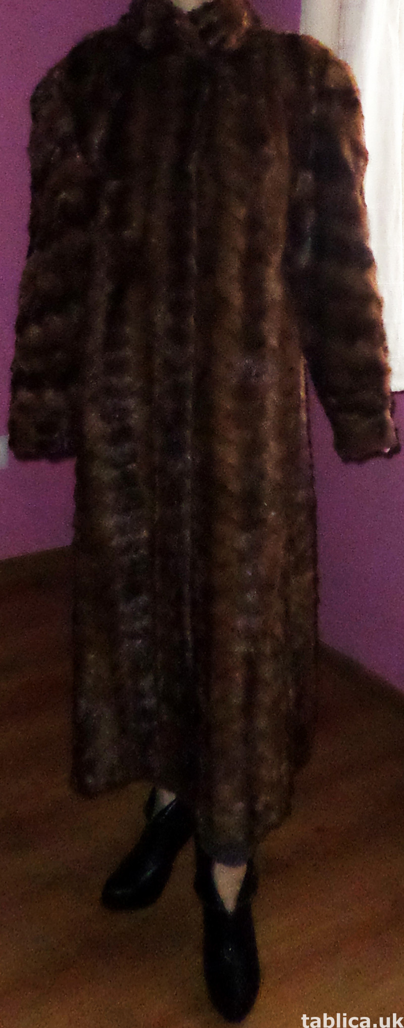 For Sale: Long Fur Coat from Mink Bellies 5