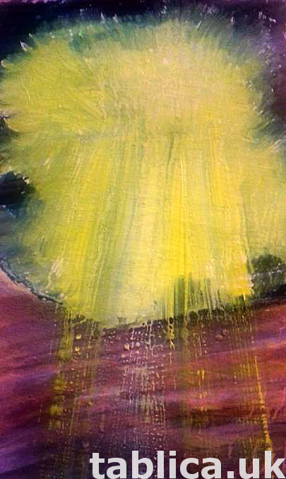 Oil Painting: Cave of Light - HandMade - Not a Photocopy !!! 1