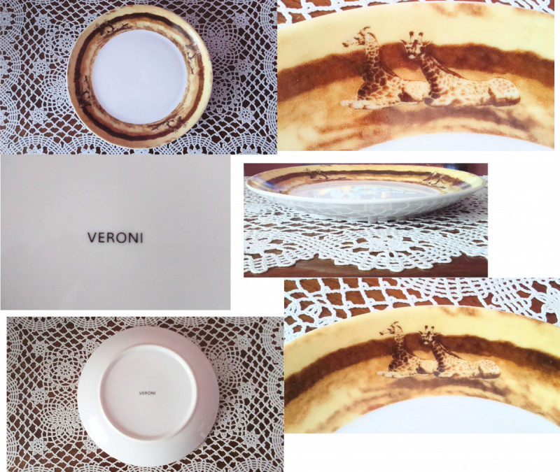 3 Original Plates: Veroni, Lubiana and FAJANS WŁOCŁAWEK 6