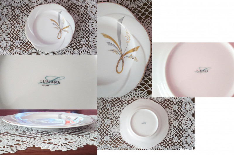 3 Original Plates: Veroni, Lubiana and FAJANS WŁOCŁAWEK 7