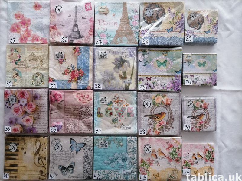 Serwetki decoupage róże Sagen vintage design 1