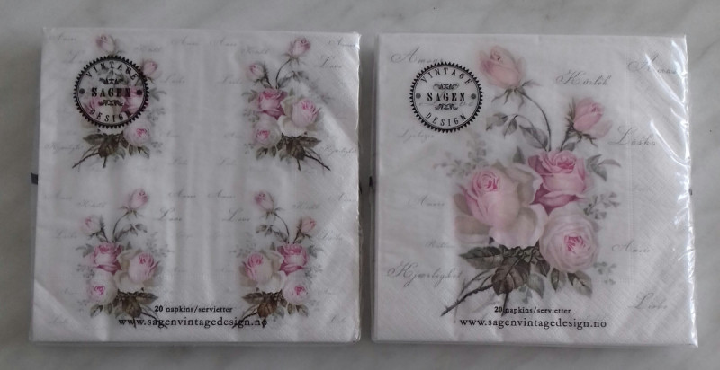 Serwetki decoupage róże Sagen vintage design 3