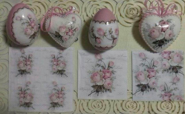 Serwetki decoupage róże Sagen vintage design 4
