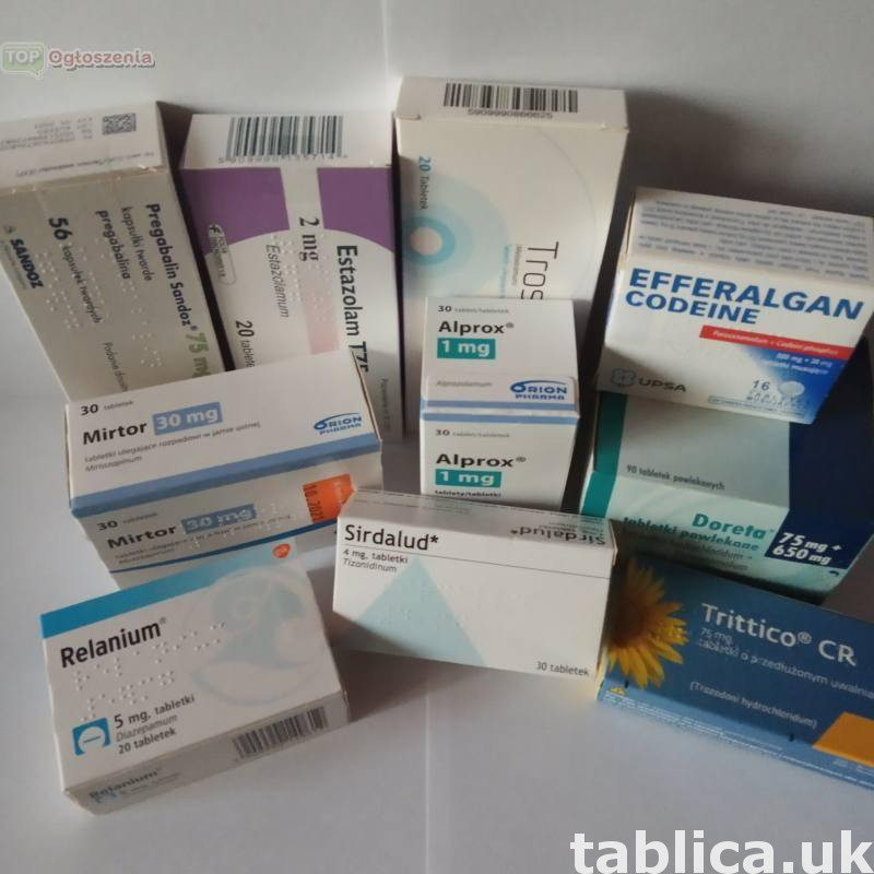  Aprazolam/Xanax 0,5 mg  Zopiklon 7,5 mg  Diazepam Shalina 1 0