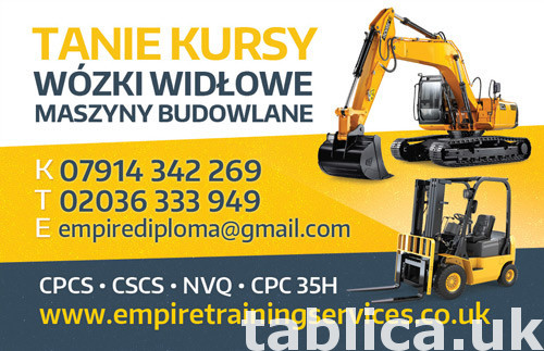 Kursy na maszyny budowlane po Polsku! 0