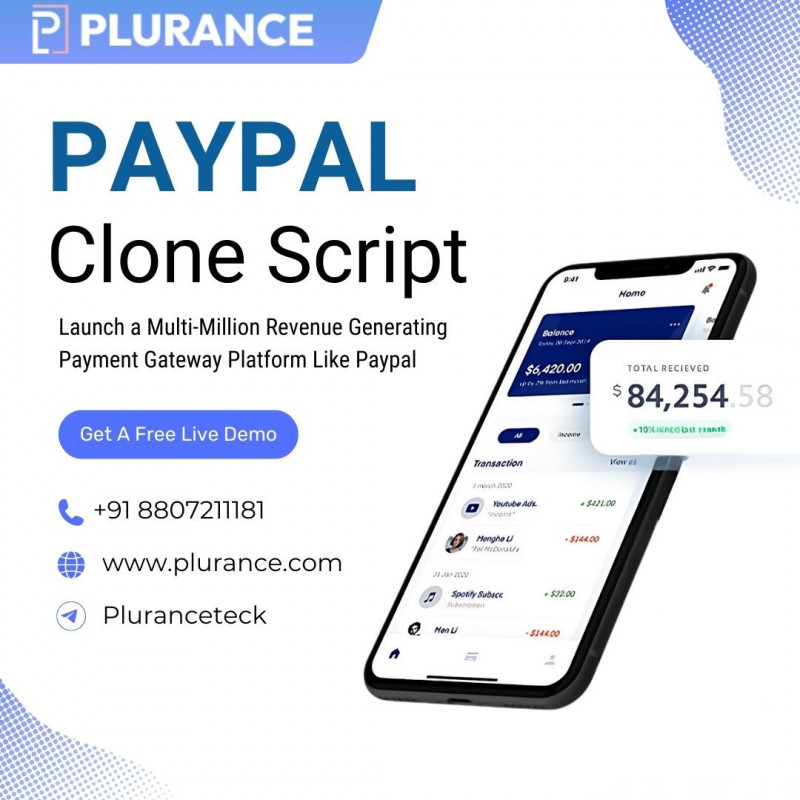 Turnkey PayPal Clone Script @ Miniaml Cost for Rapid Market 0