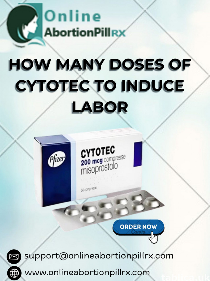 How many doses of cytotec to induce labor 0